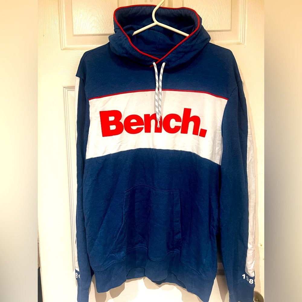 Bench Blue and White Men's Hoodie